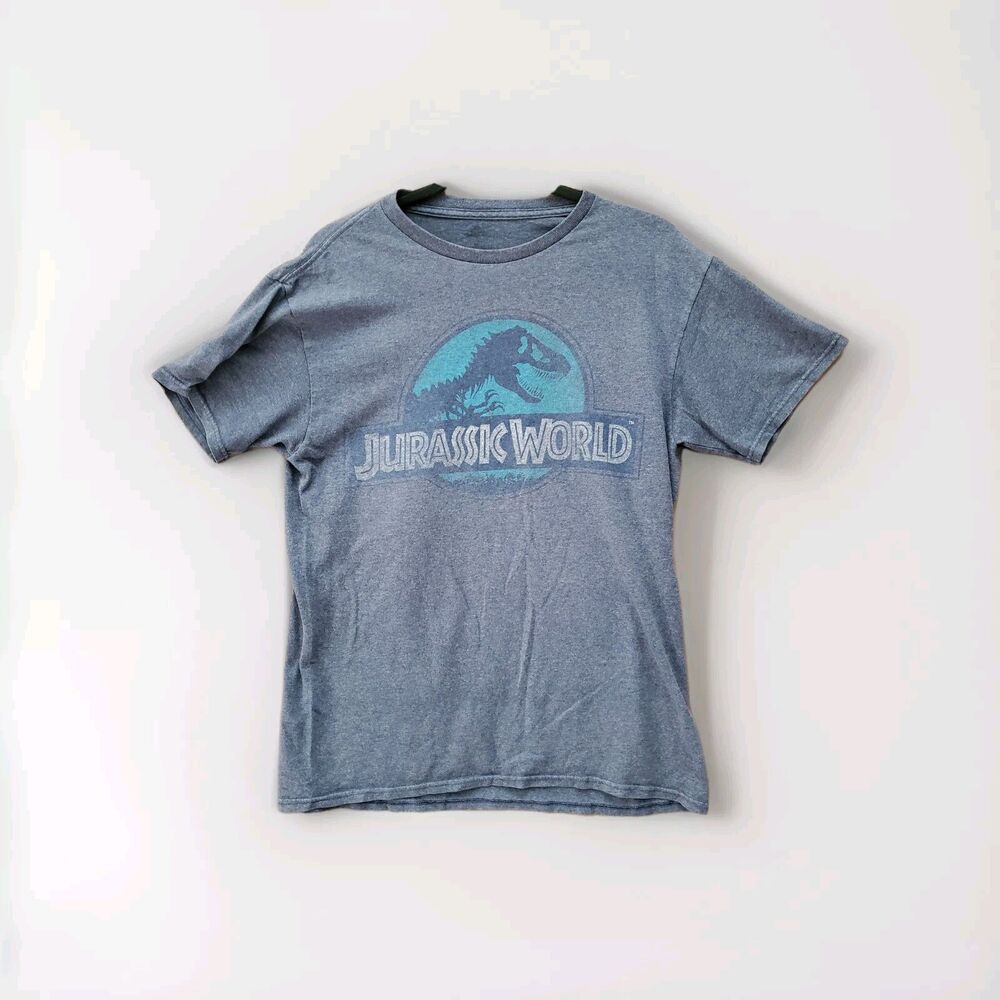 Jurassic World Blue Logo Graphic M T Shirt Mens Size Medium Short Sleeve